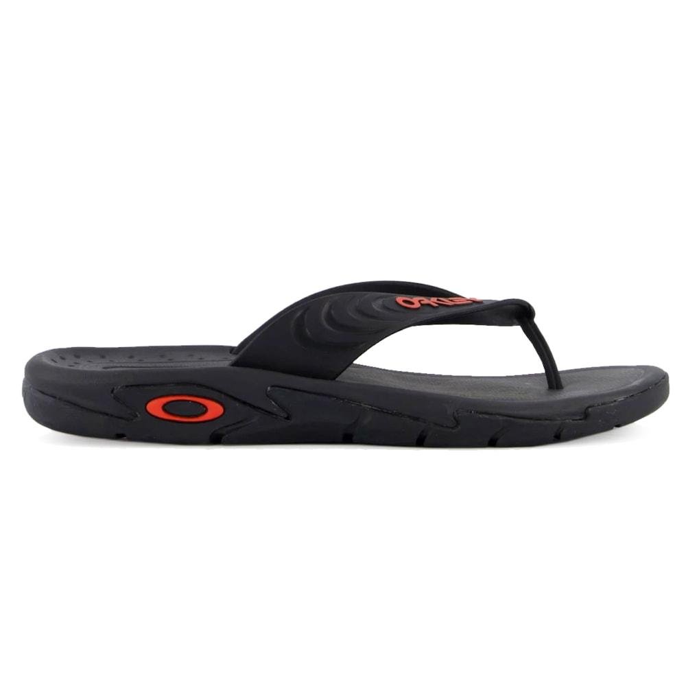 Chinelo Oakley Crowd B1B Preto Preto 2
