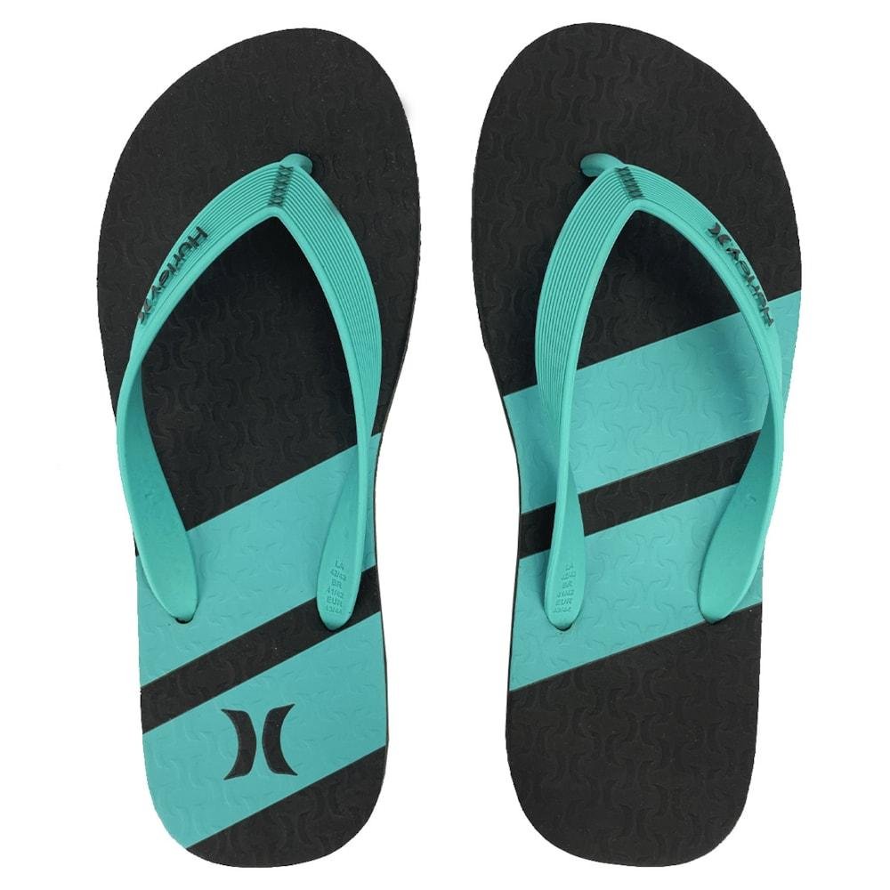 Chinelo Hurley Boulder Preto e Azul
