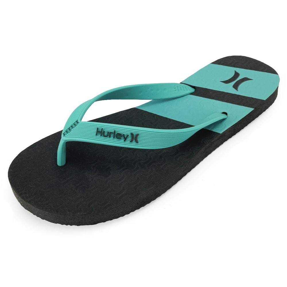 Chinelo Hurley Boulder Preto e Azul Azul 2