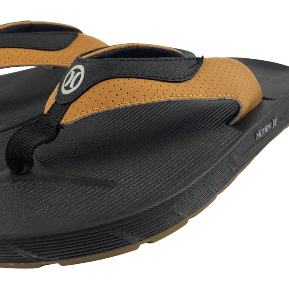 Chinelo Hurley Deck X-Fuse Camel Preto Preto/Marrom 3