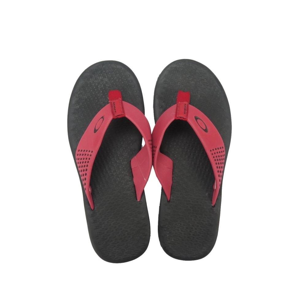 Chinelo Masculino Oakley Lines Preto Vermelho Preto/Vermelho 1