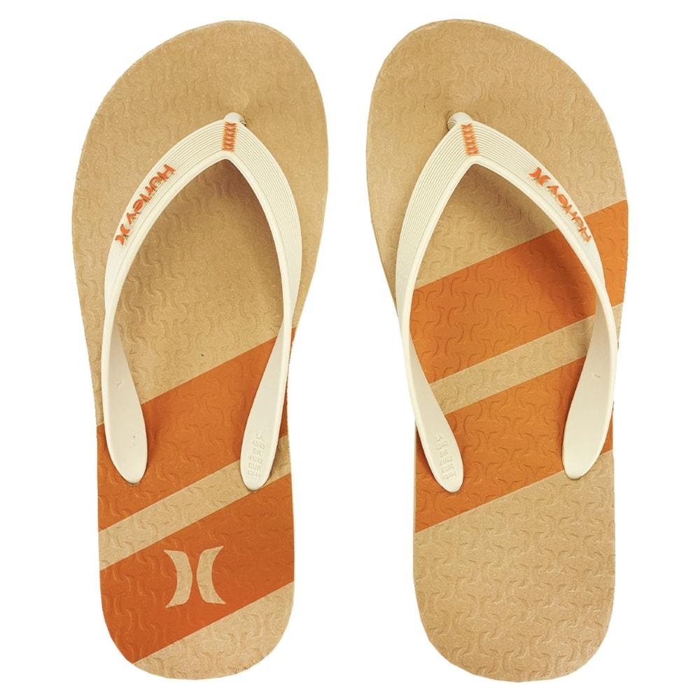 Chinelo Hurley Boulder Bege e Laranja
