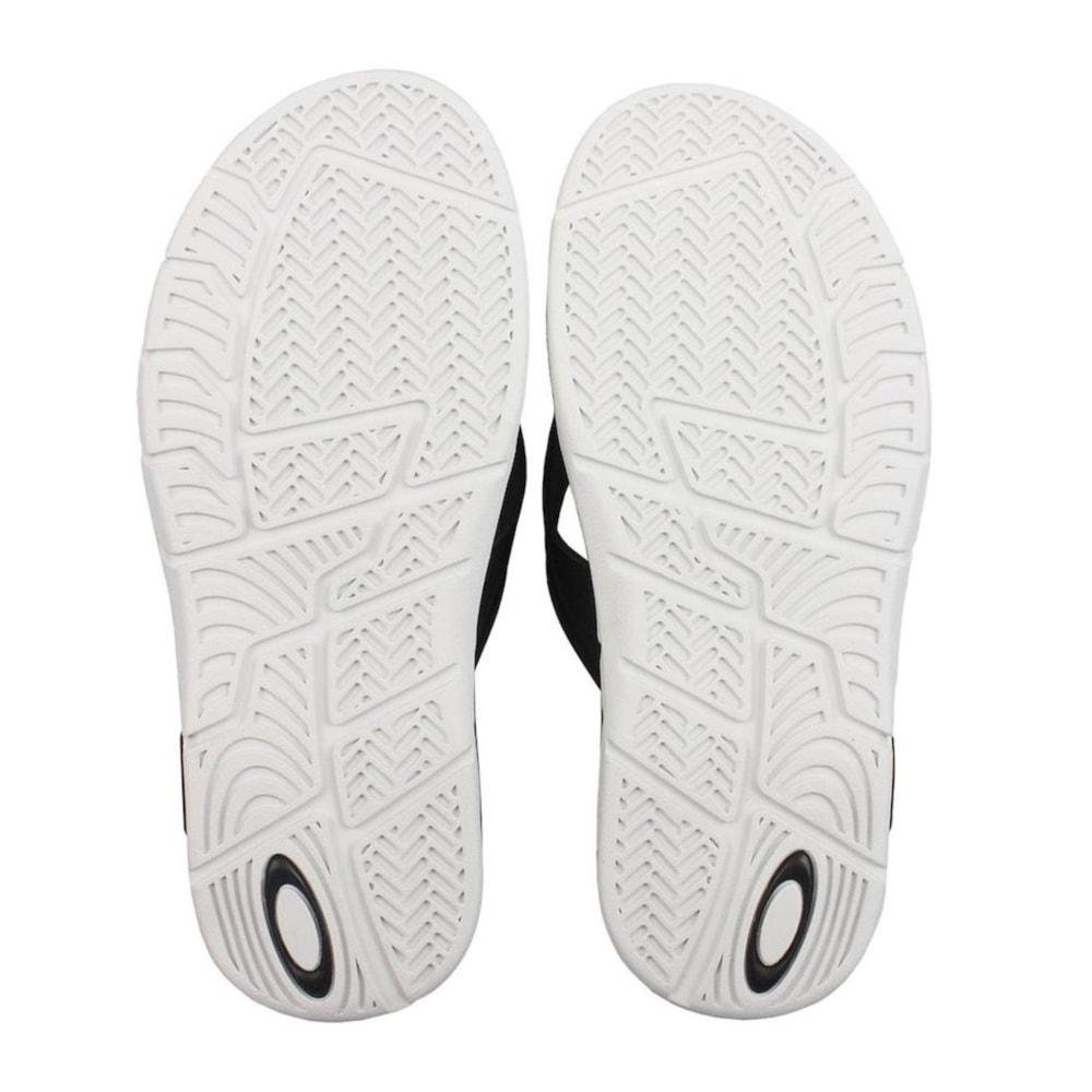 Chinelo Oakley Crowd Jet Black Preto 2