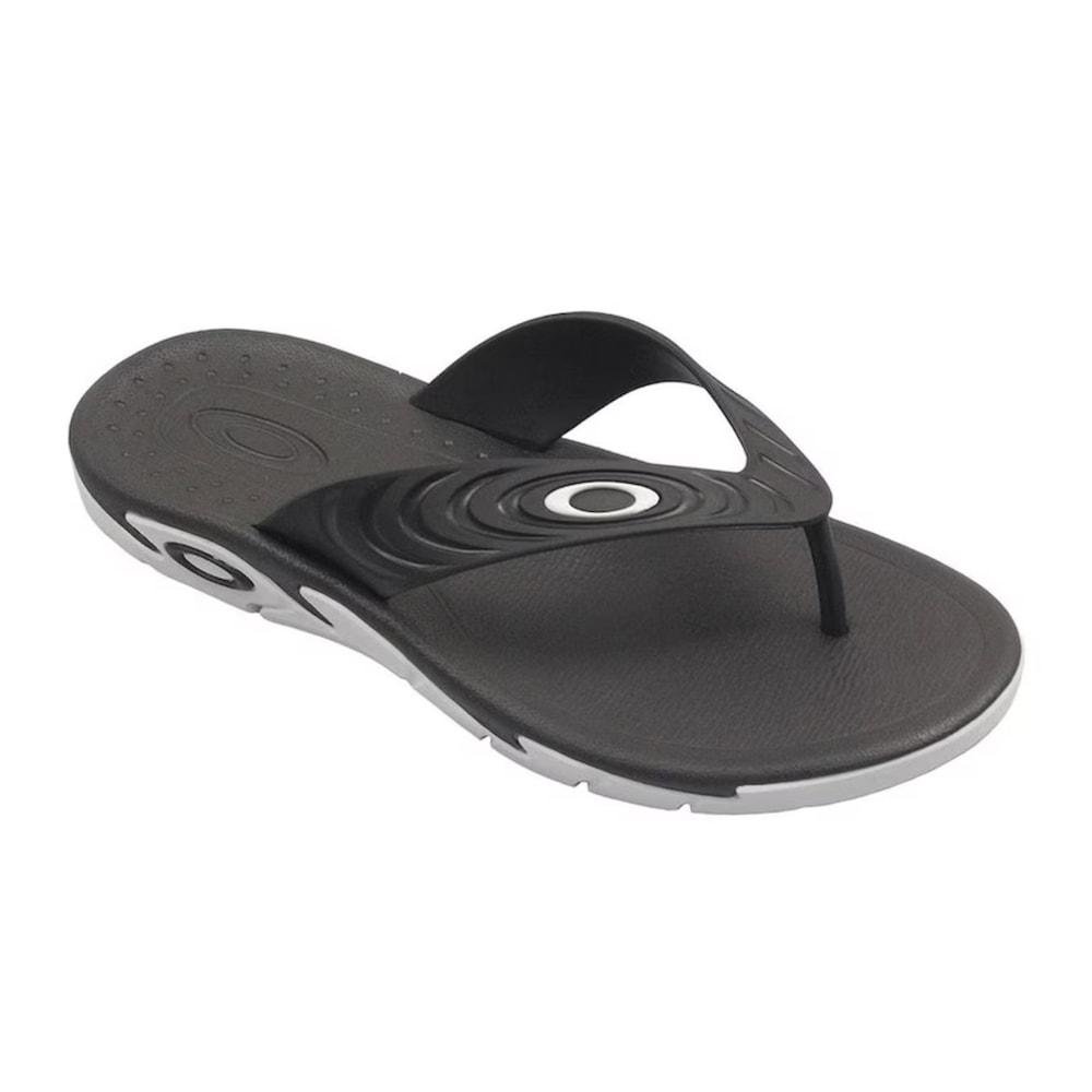 Chinelo Oakley Crowd Jet Black Preto 3
