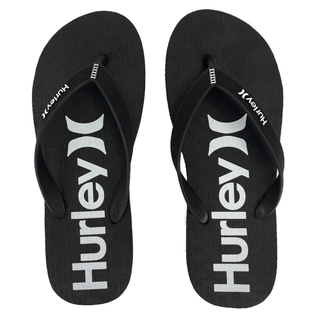 Chinelo Hurley Only e Only Preto e Branco