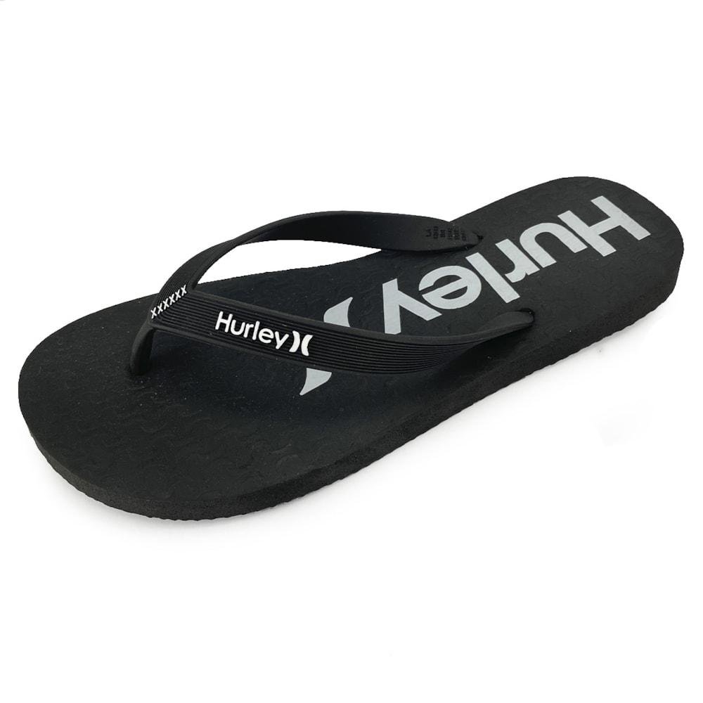 Chinelo Hurley Only e Only Preto e Branco Preto 2