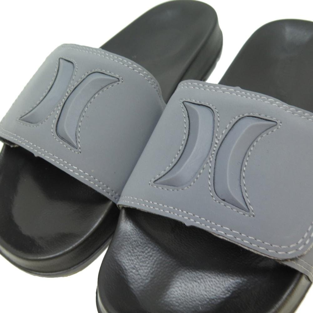 Chinelo Hurley Slide Icon Preto Grafite Preto 4