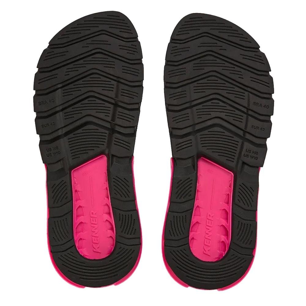 Chinelo Kenner Rakka Full Force L7 Preto e Rosa Preto 5
