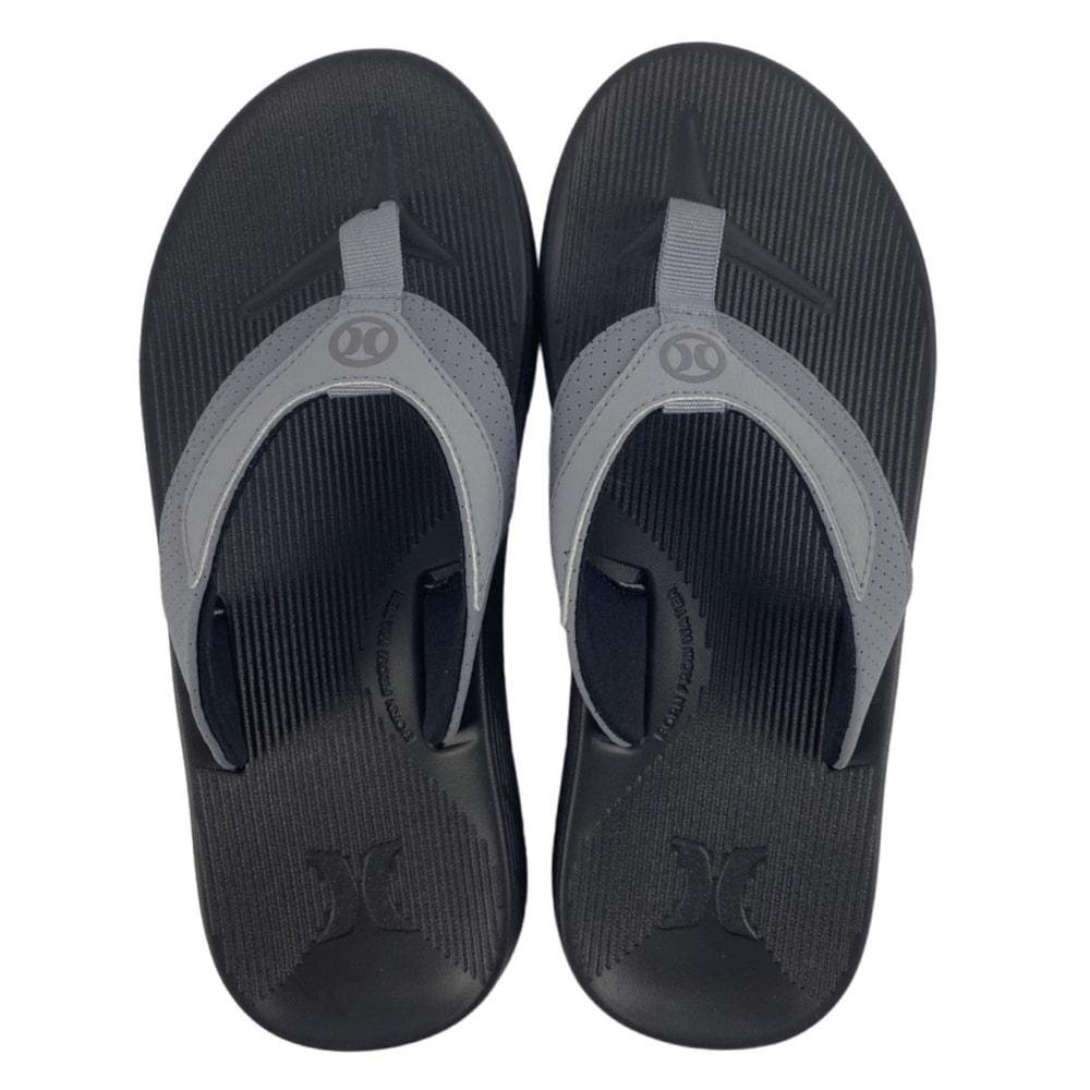 Chinelo Hurley Deck X-Fuse Vermelho Cinza