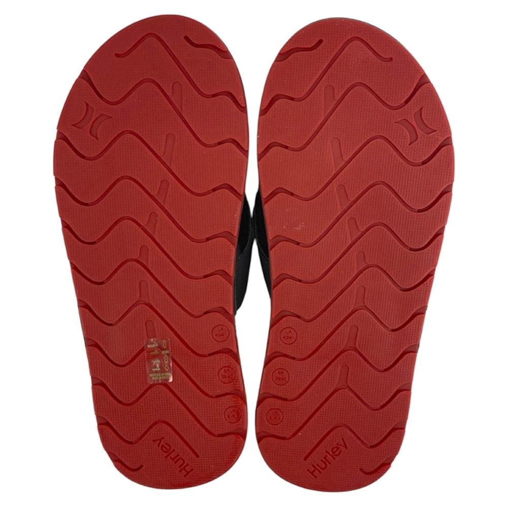Chinelo Hurley Deck X-Fuse Vermelho Cinza Cinza 4