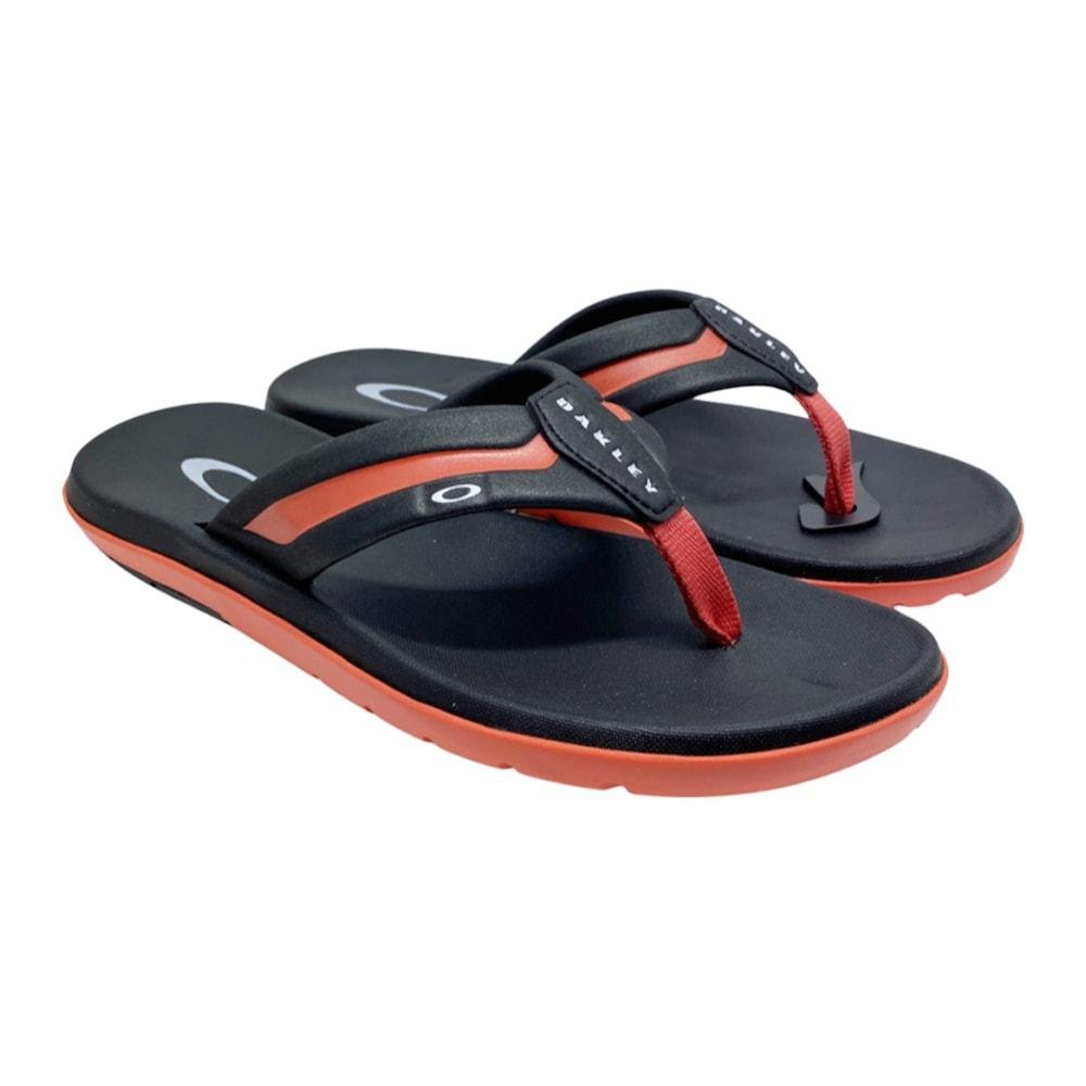 Chinelo Oakley Soul Coral Glow Preto/Vermelho 2