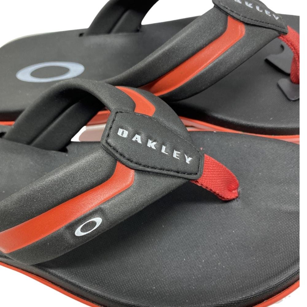 Chinelo Oakley Soul Coral Glow Preto/Vermelho 3