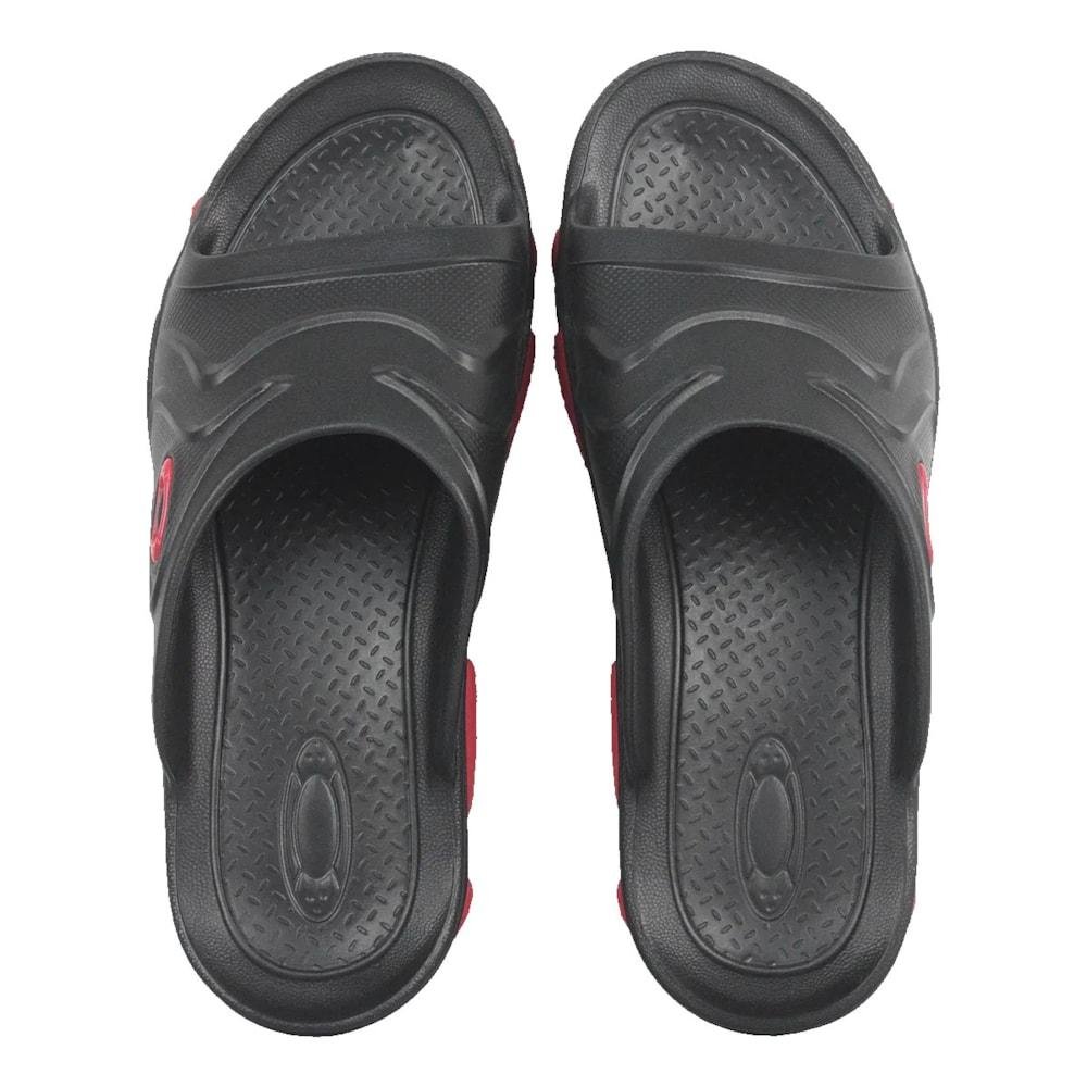 Chinelo Oakley Titan Slide Black Red