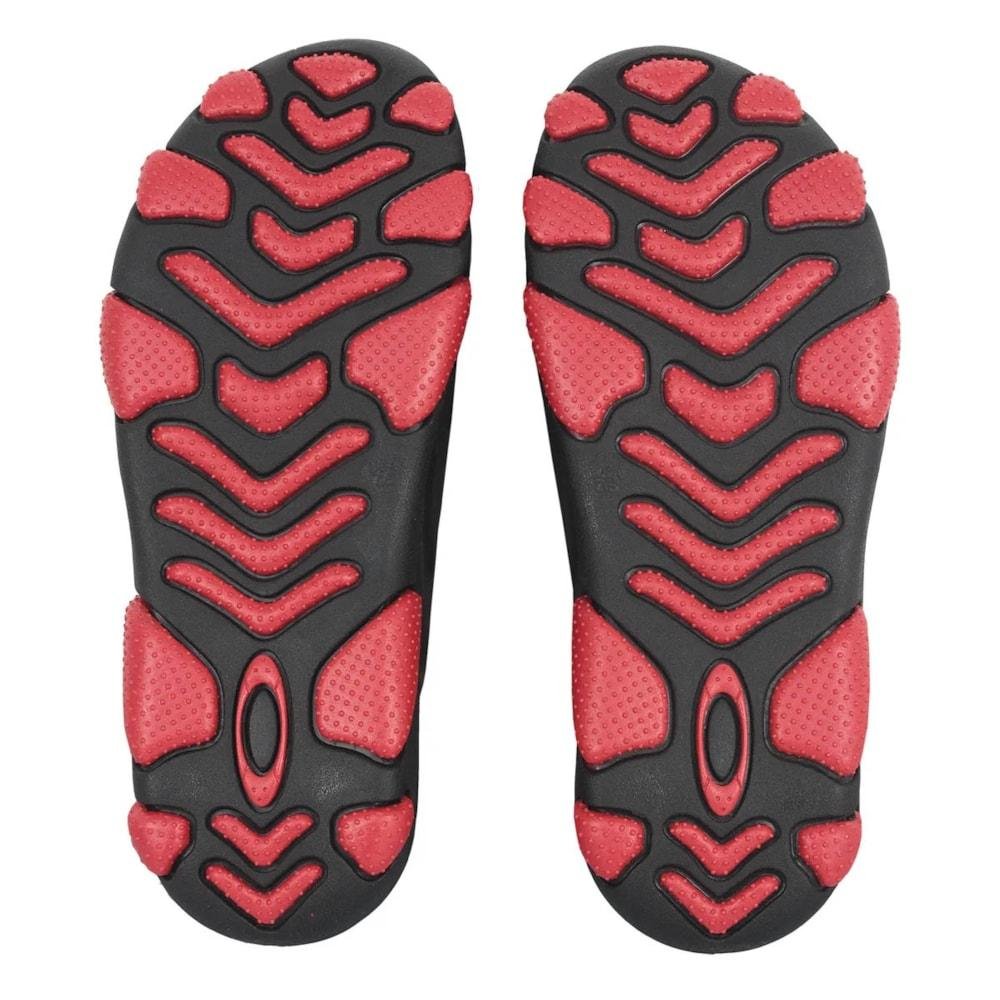 Chinelo Oakley Titan Slide Black Red Preto 3