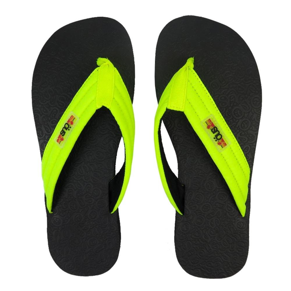 Chinelo Ous OAMF Bomb Preto e Verde Neon