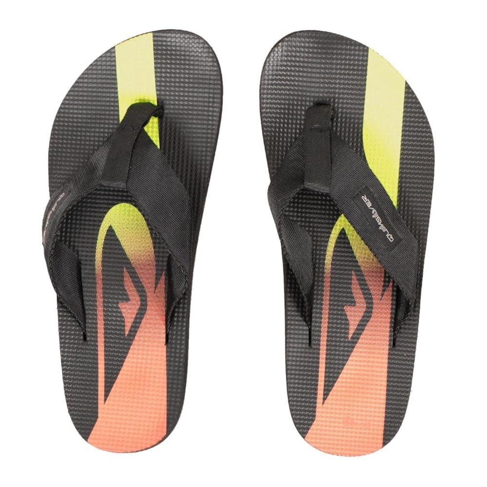 Chinelo Quiksilver Layback Holmes Preto