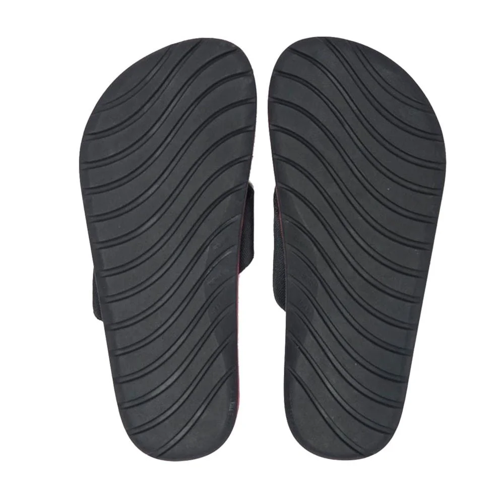 Chinelo Quiksilver Layback Omni Baic Preto Vermelho Preto 2