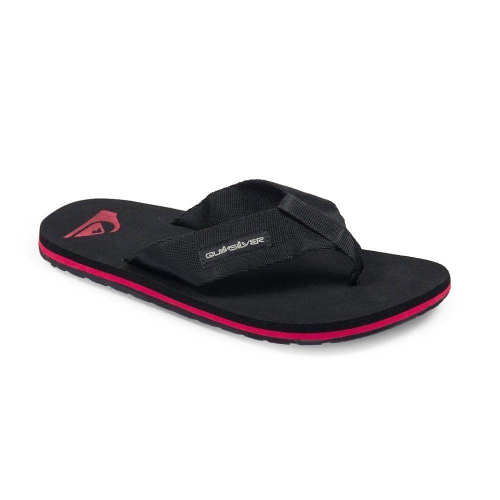 Chinelo Quiksilver Layback Omni Baic Preto Vermelho Preto 3