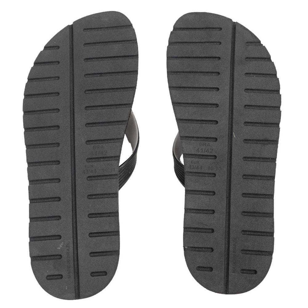 Chinelo Quiksilver Layback Rubber Hown Down Preto Preto 3