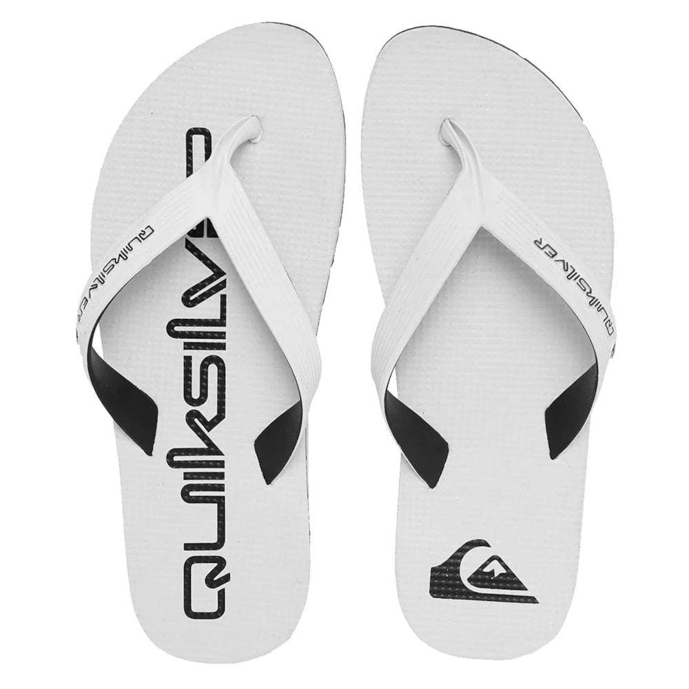 Chinelo Quiksilver Layback Rubber Ocean Branco