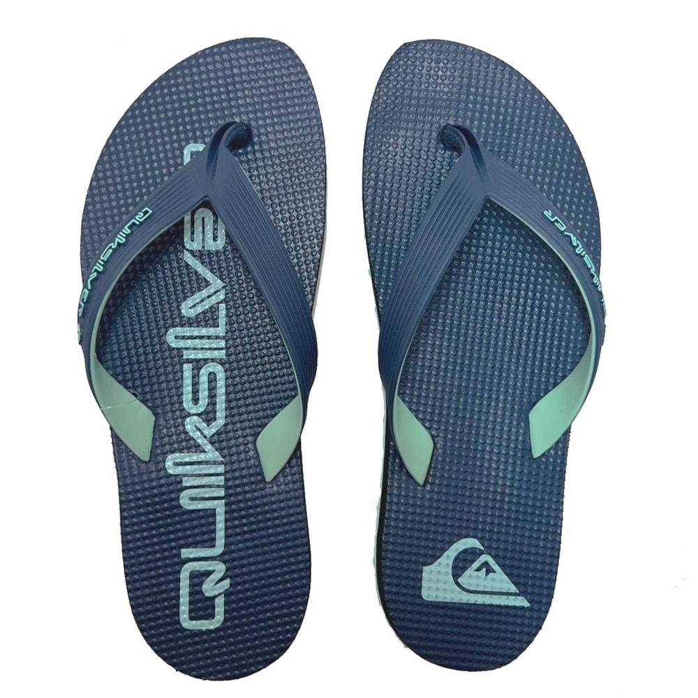 Chinelo Quiksilver Layback Rubber Ocean Marinho