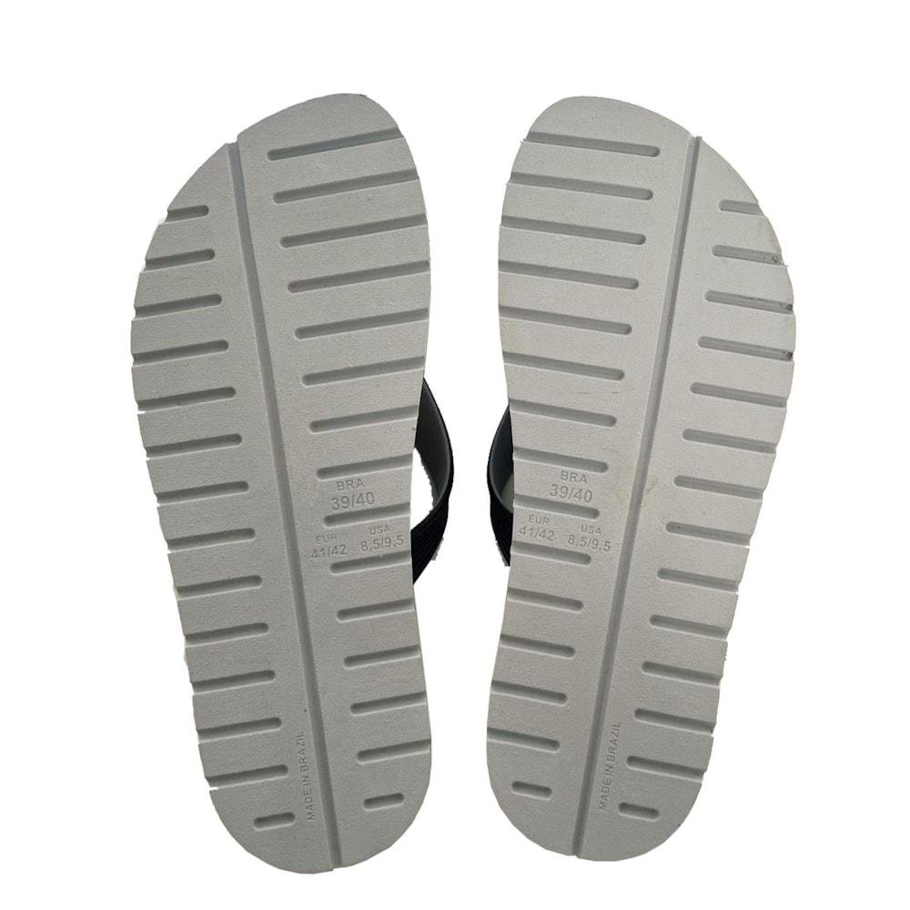 Chinelo Quiksilver Layback Rubber Ocean Preto Cinza Preto/Cinza 3