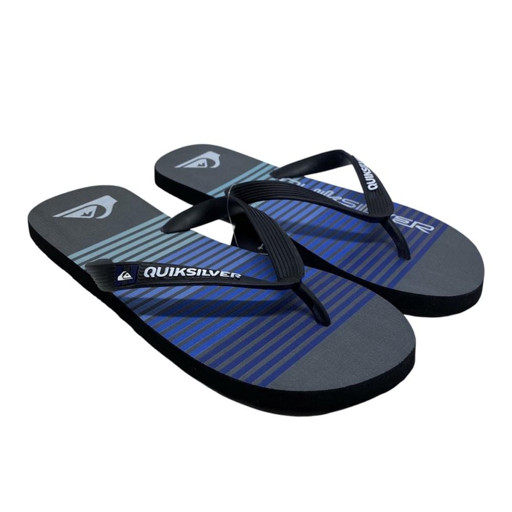 Chinelo Quiksilver Malokai Point Break Cinza Escuro Cinza 2