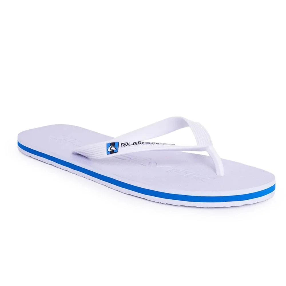 Chinelo Quiksilver Molokai Debossed Branco Branco 2