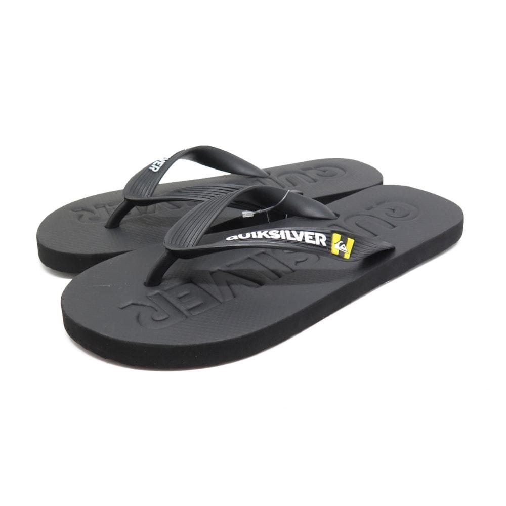 Chinelo Quiksilver Molokai Debossed Preto Preto 2