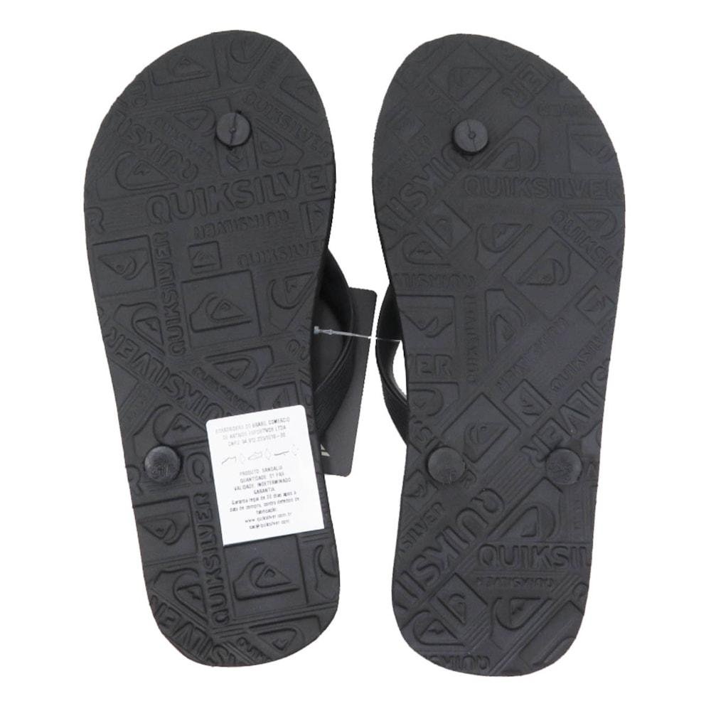 Chinelo Quiksilver Molokai Debossed Preto Preto 3