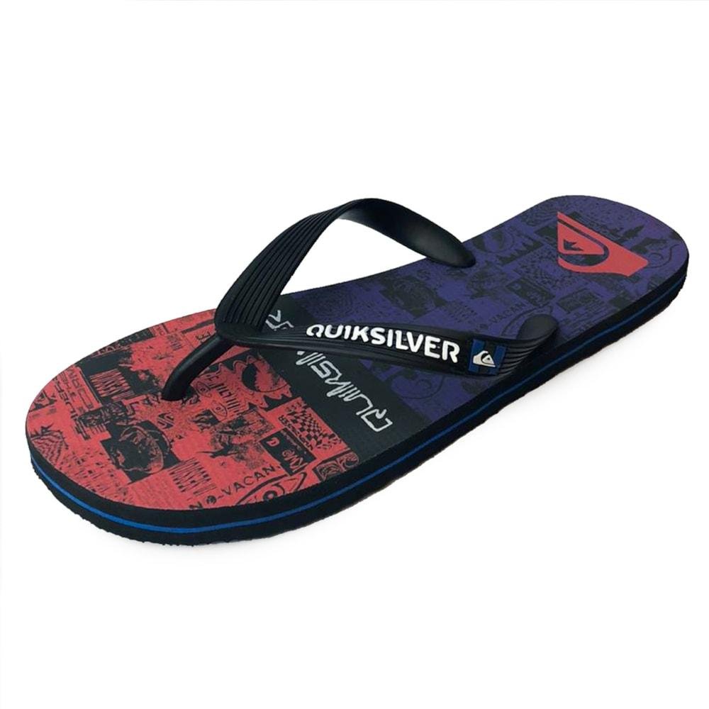 Chinelo Quiksilver Molokai Graphic Roxo e Vermelho Vermelho/Roxo 2