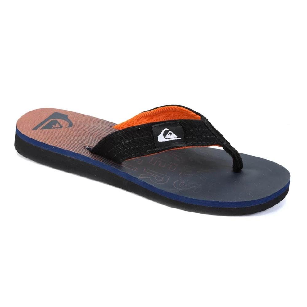Chinelo Quiksilver Molokai Layback Preto e Laranja Preto/Laranja 2