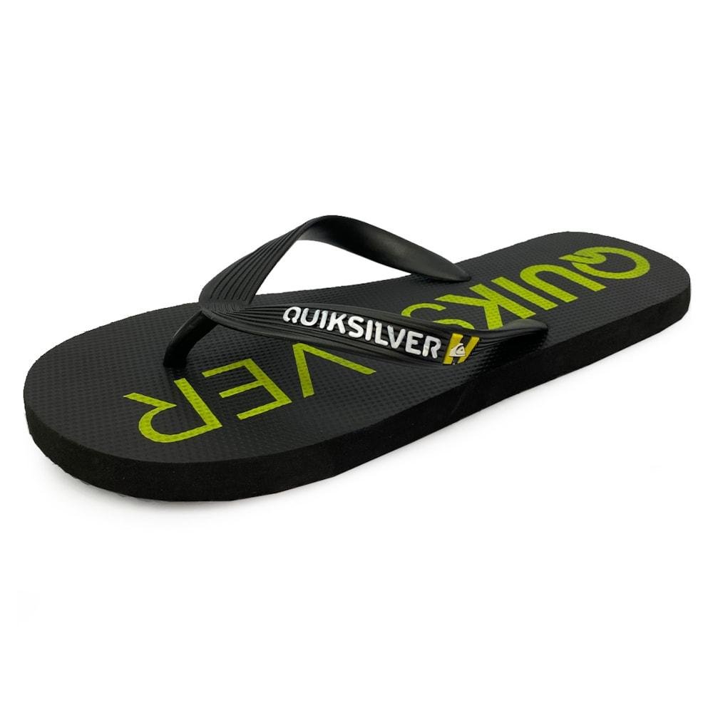 Chinelo Quiksilver Molokai Neon Preto Preto 2