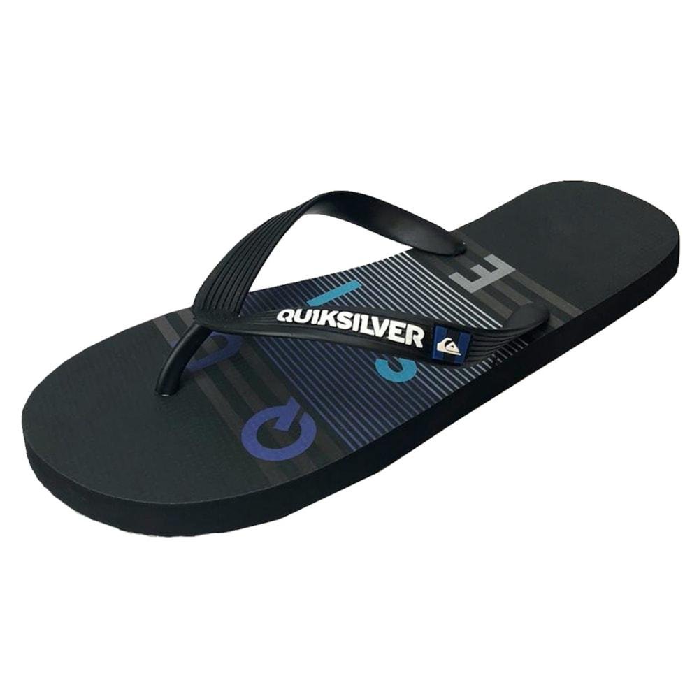 Chinelo Quiksilver Molokai Word Block Preto Preto 2