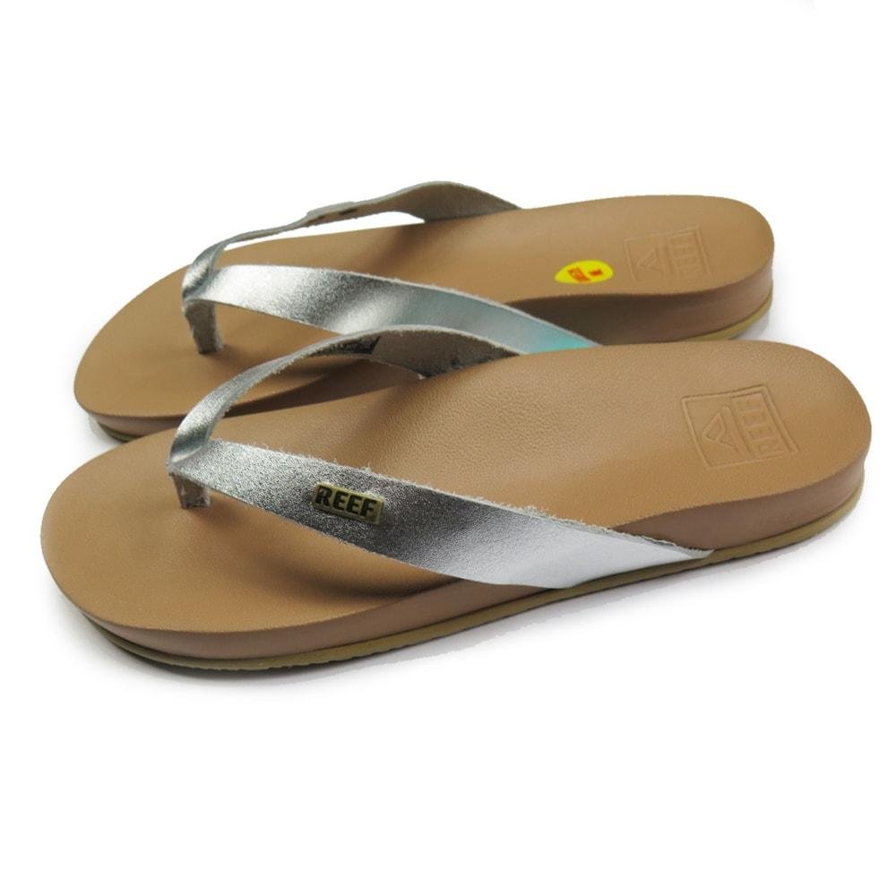 Chinelo Reef Cushion Court Bege Marrom 2