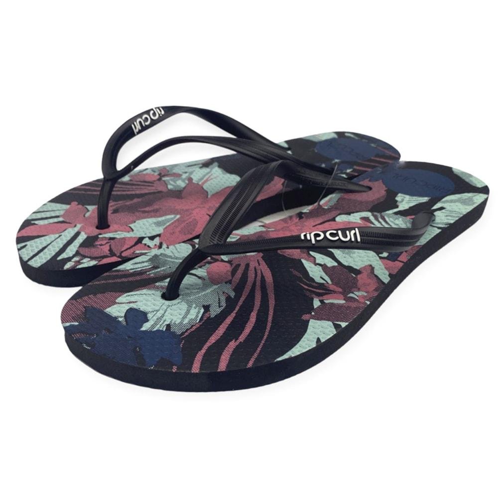 Chinelo Rip Curl Calliope Floral Preto 2