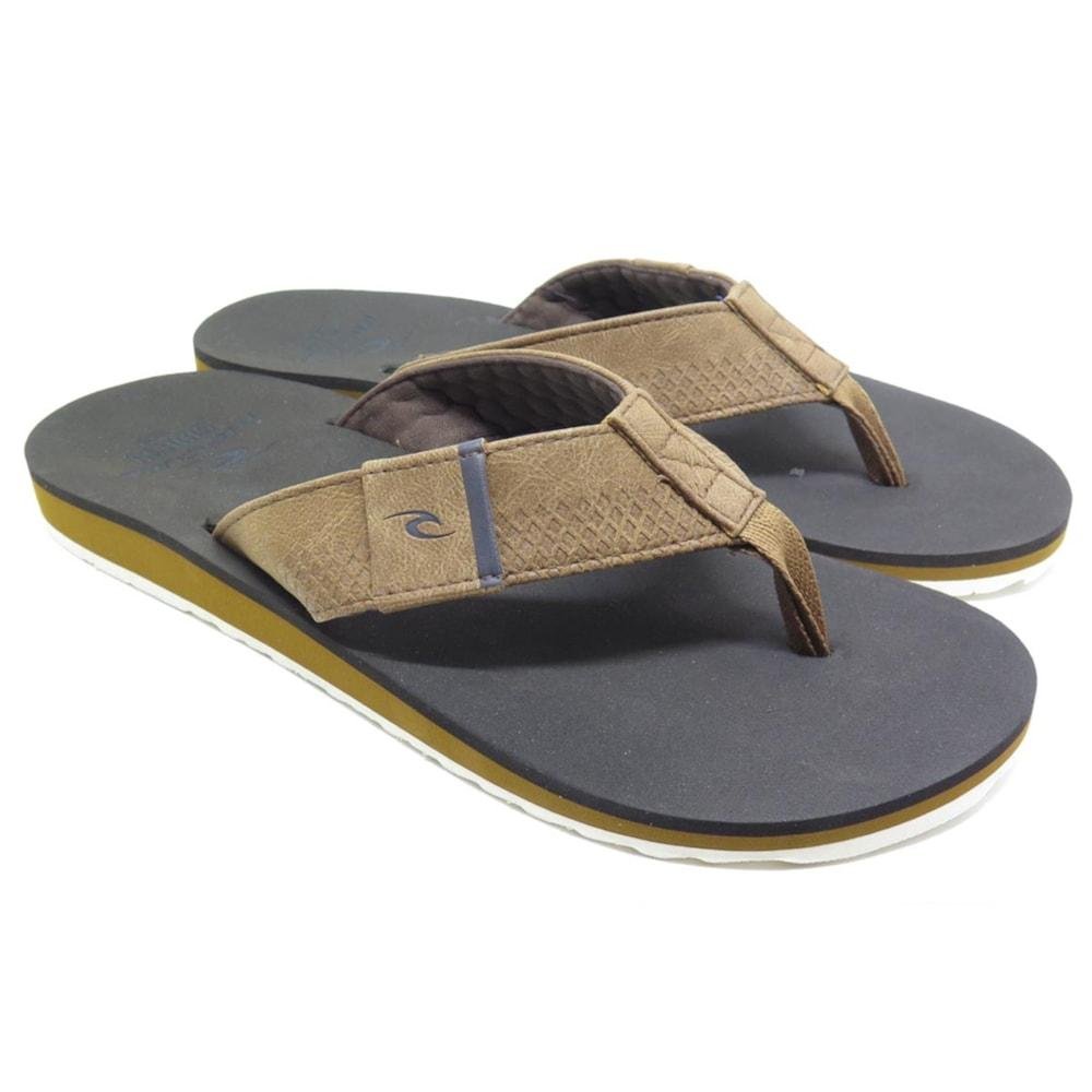 Chinelo Rip Curl P-Low 2 Tan Brown Preto/Marrom 2