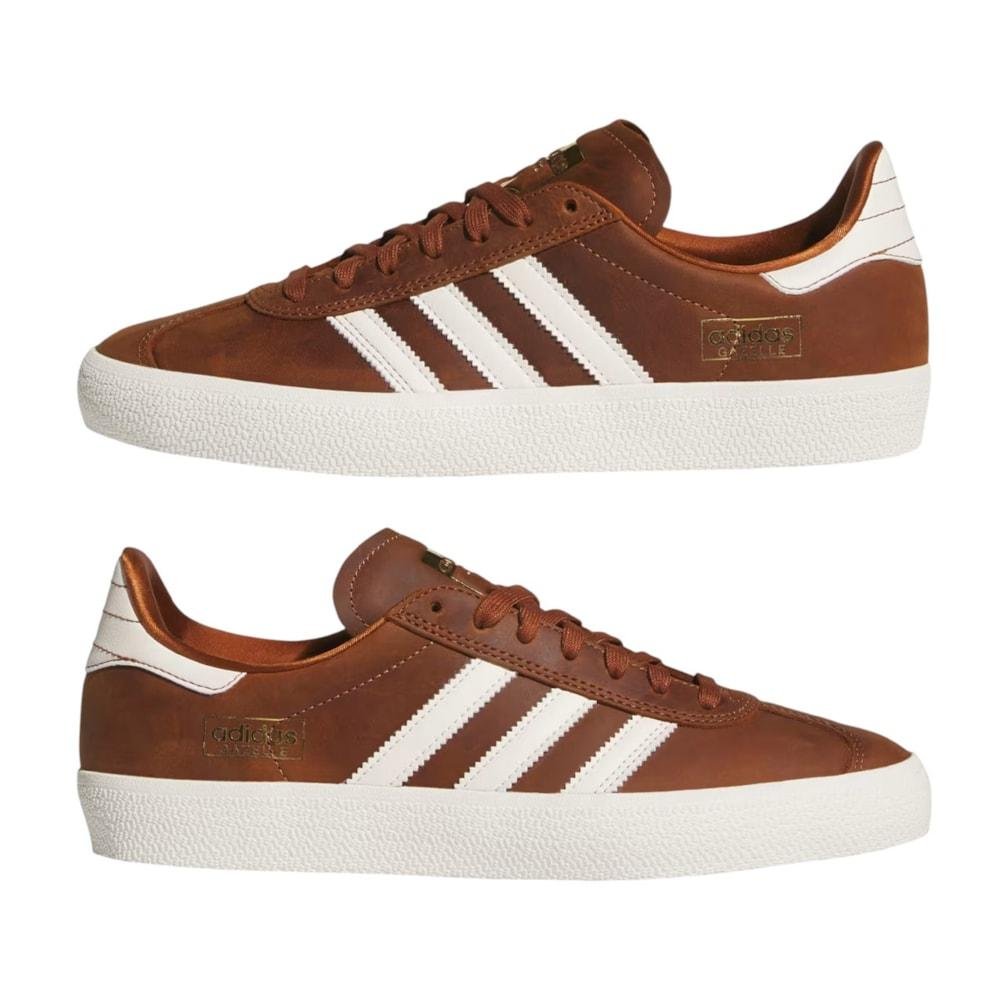 Tênis Adidas Gazelle ADV Dusky Bronze Chalk White Marrom 4