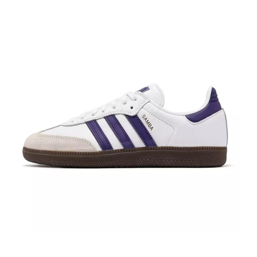 Tênis Adidas Samba Adv Cloud White Purple Gold Metallic Branco 2