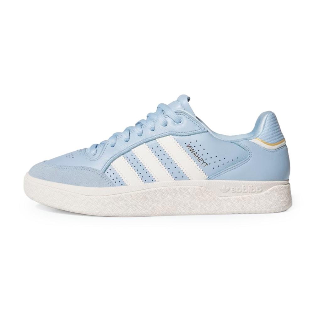 Tênis Adidas Tyshawn Low Clear Sky Chalk White Gold Metallic Azul 2