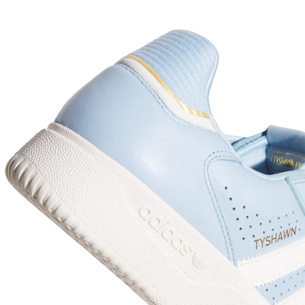 Tênis Adidas Tyshawn Low Clear Sky Chalk White Gold Metallic Azul 5
