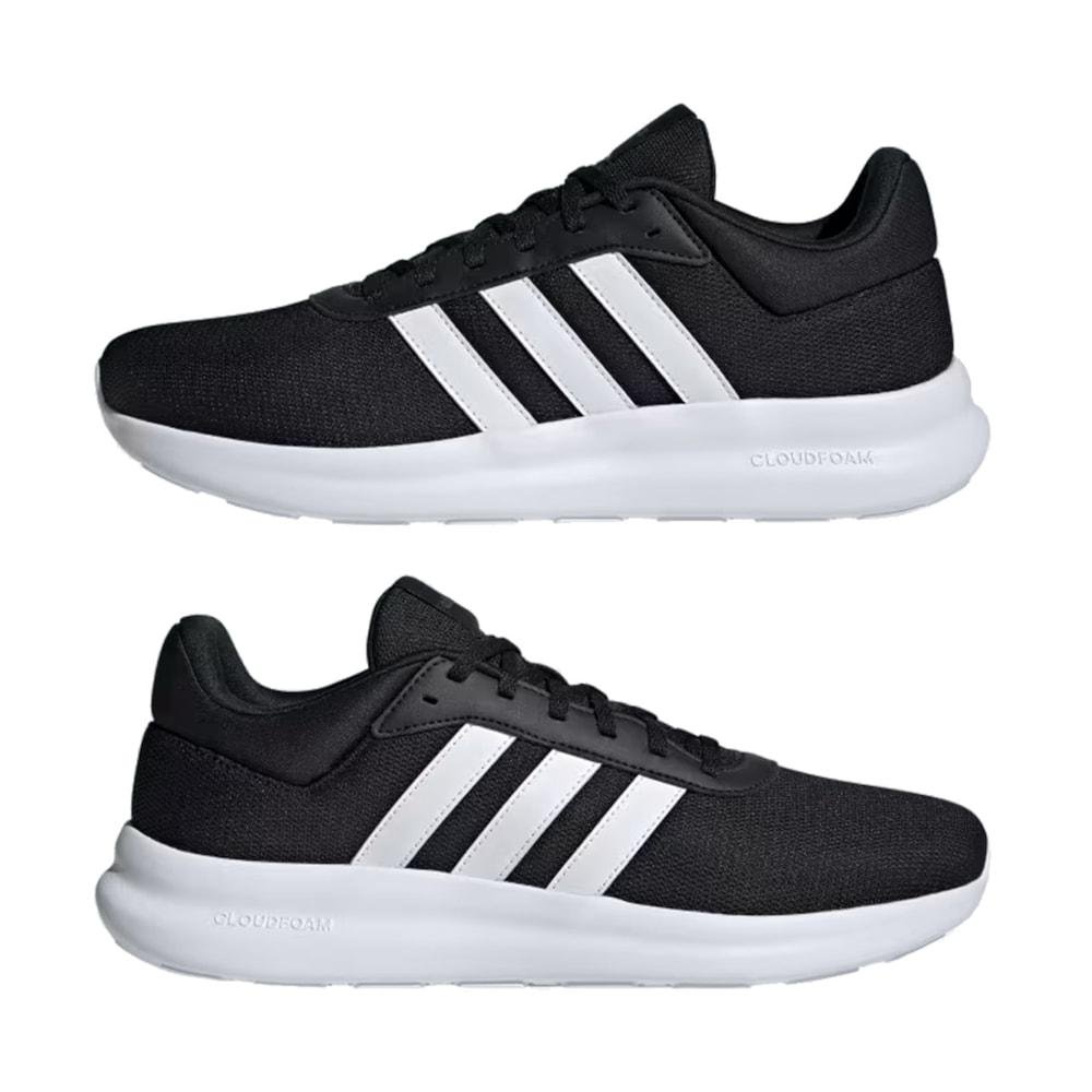 Tênis Adidas Lite Racer 4.0 Preto e Branco Preto 3