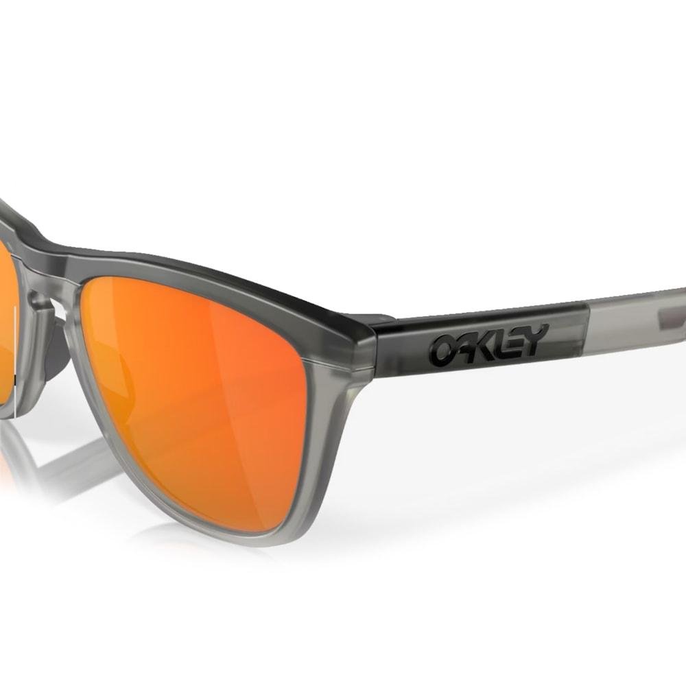 Óculos Oakley Frogskins Range Matte Grey Smoke Prizm Ruby Cinza 4