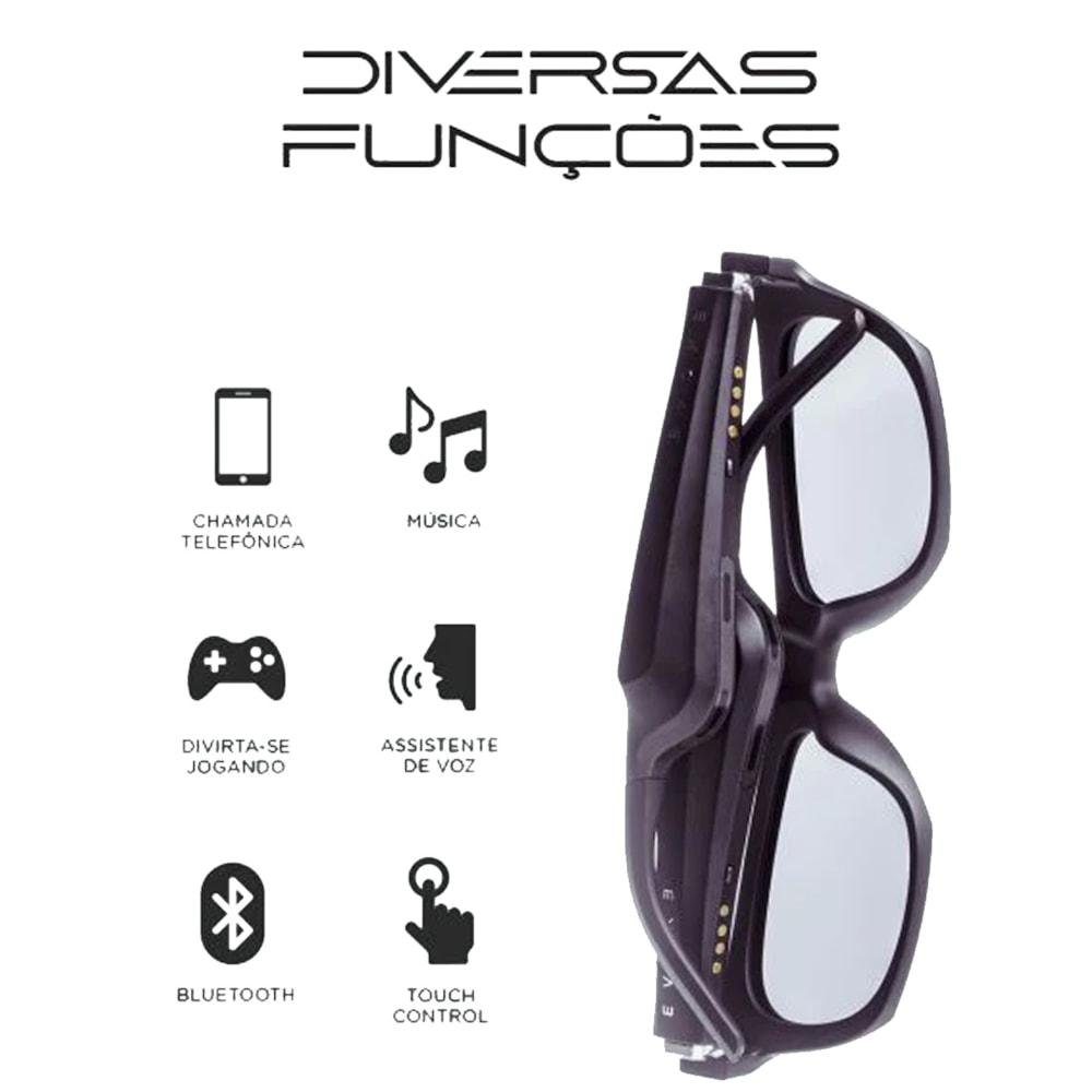 Óculos Evoke The Groove VIII A11S Matte Black Gray Preto 5