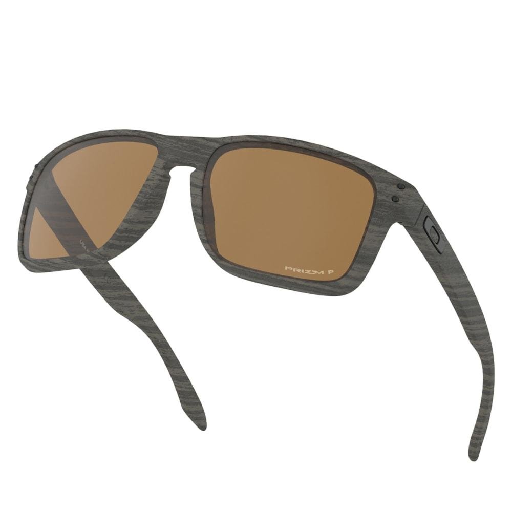 Óculos de Sol Oakley Holbrook XL Woodgrain Prizm Tungsten Polarized Marrom 5
