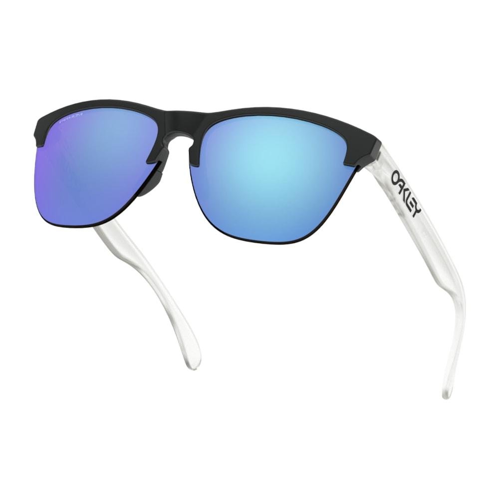 Óculos de Sol Oakley Frogskins Lite Matte Black Prizm Sapphire Iridium Preto 5
