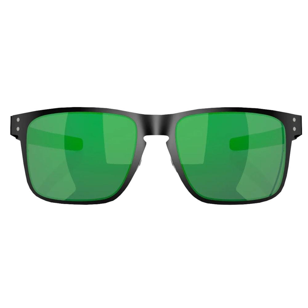 Óculos de Sol Oakley Holbrook Metal Matte Black Jade Iridium Preto 2