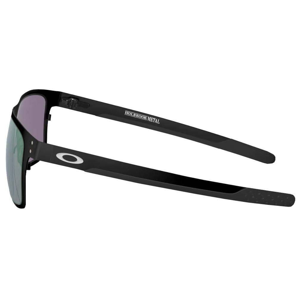 Óculos de Sol Oakley Holbrook Metal Matte Black Jade Iridium Preto 4