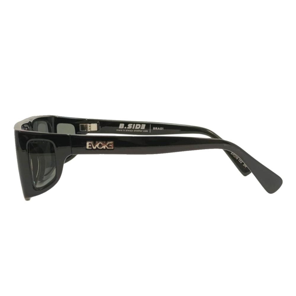 Óculos Evoke New B-Side BRA01 Black Shine Gray Preto 3