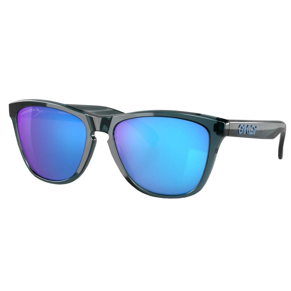 Óculos Oakley Frogskins Crystal Black Prizm Sapphr Irid Polar